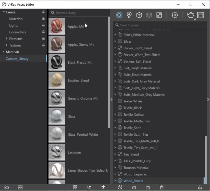 vray next material library